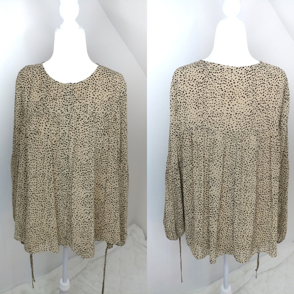 H by Halston button down blouse sz M